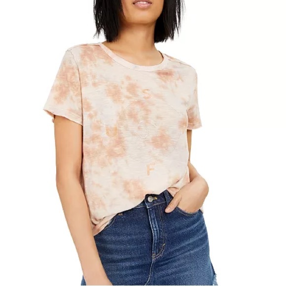 NWT Free People Tidal Wave Graphic Tie Dye Tee XS - Picture 2 of 8